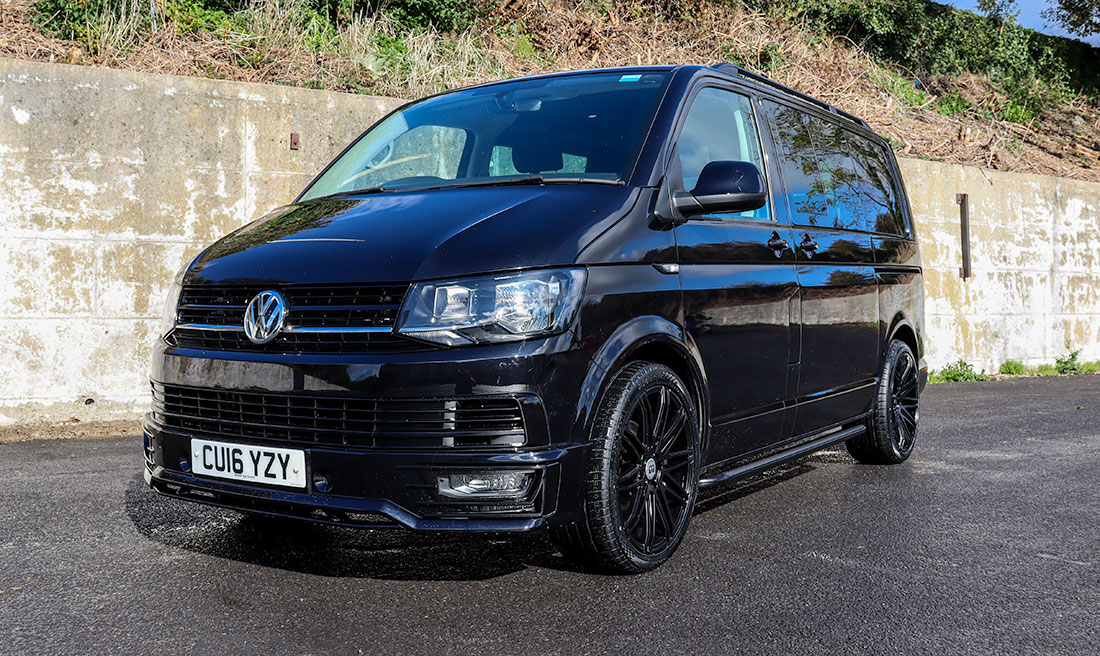 Black VW Transporter T6 Factory Kombi for sale Swansea